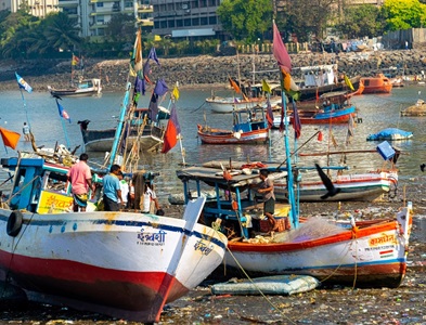 India-Mumbai-fishing-boats