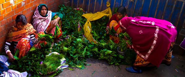 India-Kolkata-Flower-Market-Women