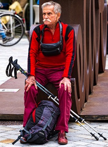 Innsbruck-Austria-hiker-resting