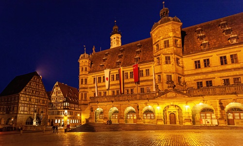 Germany-Rothenburg-Town-Square
