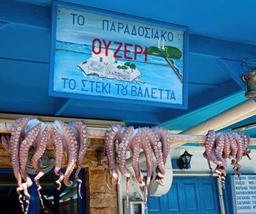 Greece-Naxos-Island-Octopus-Drying-In-Sun