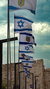 Israel-Jerusalem-Old-City-Flags