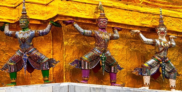 Thailand-Bangkok-Palace-Figurines